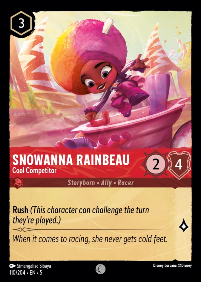 Snowanna Rainbeau - Cool Competitor, Shimmering Skies 110/204