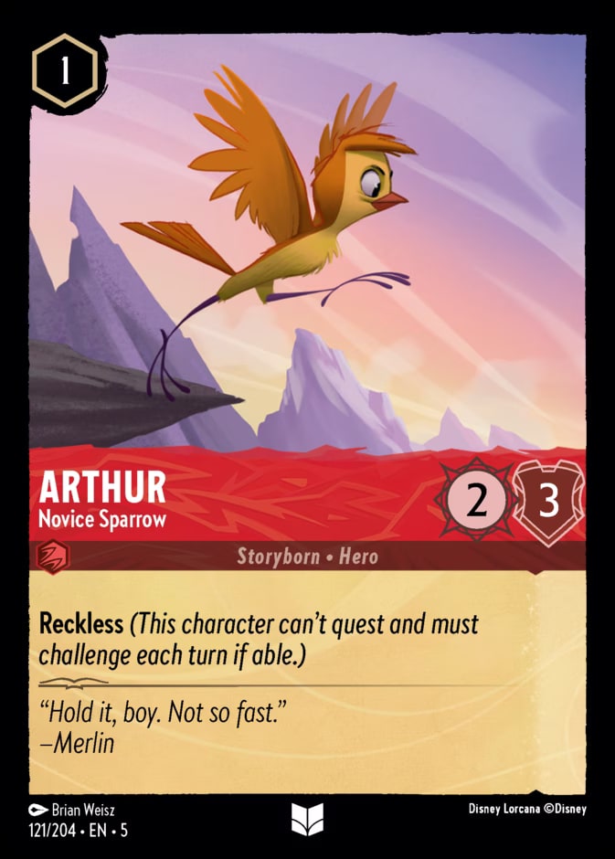 Arthur - Novice Sparrow, Shimmering Skies 121/204