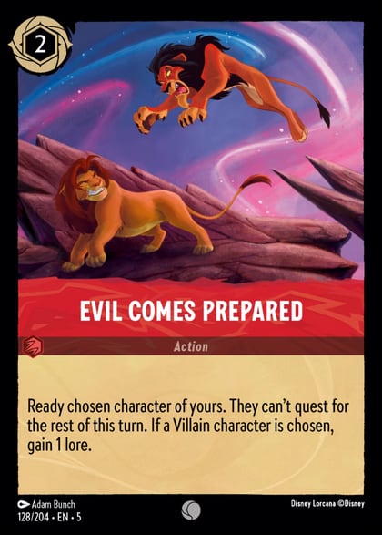 Evil Comes Prepared, Shimmering Skies 128/204