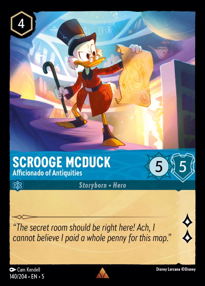 Scrooge McDuck - Afficionado of Antiquities, Shimmering Skies 140/204