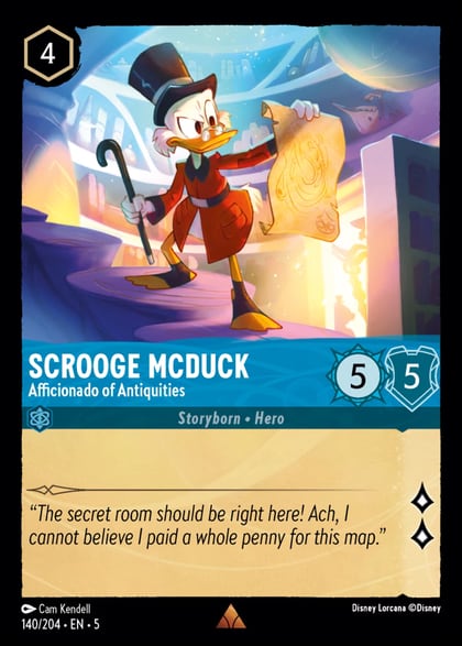 Scrooge McDuck - Afficionado of Antiquities, Shimmering Skies 140/204