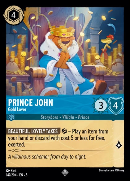 Prince John - Gold Lover, Shimmering Skies 147/204