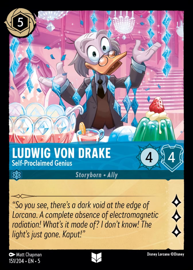 Ludwig Von Drake - Self-Proclaimed Genius, Shimmering Skies 151/204