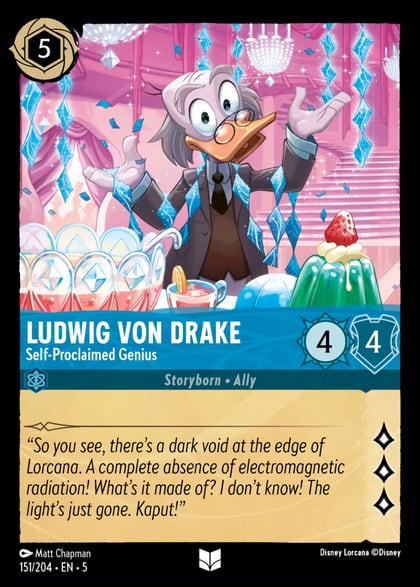 Ludwig Von Drake - Self-Proclaimed Genius, Shimmering Skies 151/204