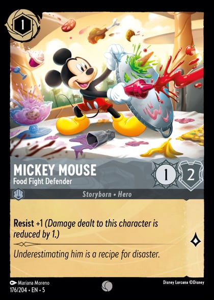 Mickey Mouse - Food Fight Defender, Shimmering Skies 176/204