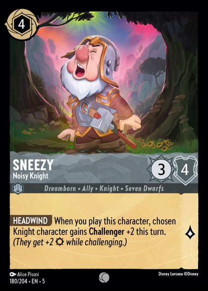 Sneezy - Noisy Knight, Shimmering Skies 180/204