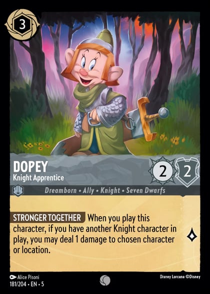 Dopey - Knight Apprentice, Shimmering Skies 181/204