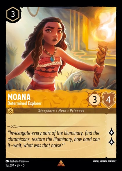Moana - Determined Explorer, Shimmering Skies 18/204
