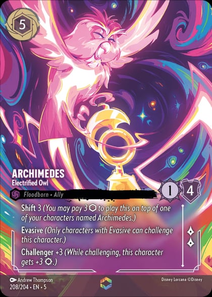 Archimedes - Electrified Owl (Enchanted), Shimmering Skies 208/204