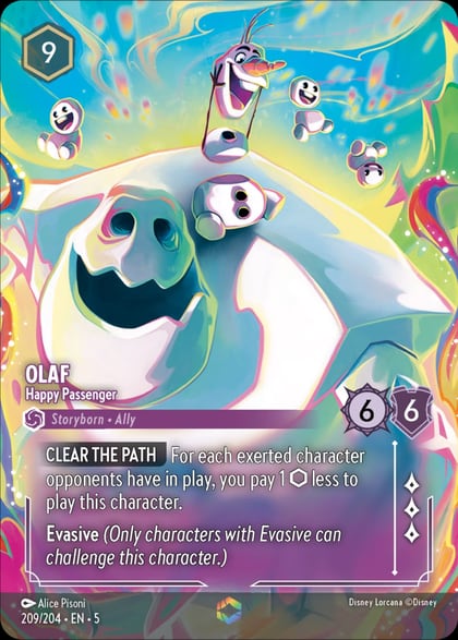Olaf - Happy Passenger (Enchanted), Shimmering Skies 209/204