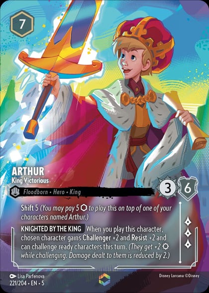 Arthur - King Victorious (Enchanted), Shimmering Skies 221/204