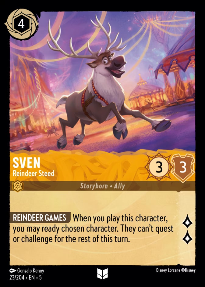 Sven - Reindeer Steed, Shimmering Skies 23/204
