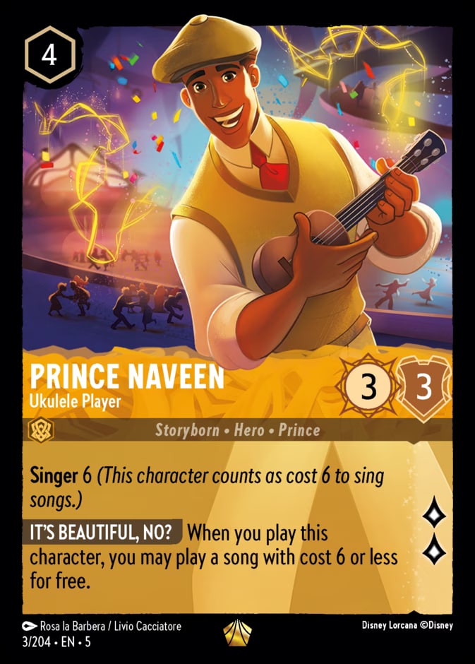 Prince Naveen - Ukulele Player, Shimmering Skies 3/204