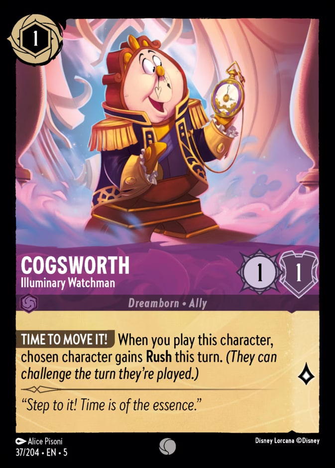 Cogsworth - Illuminary Watchman, Shimmering Skies 37/204