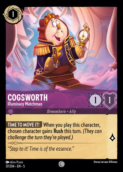 Cogsworth - Illuminary Watchman, Shimmering Skies 37/204