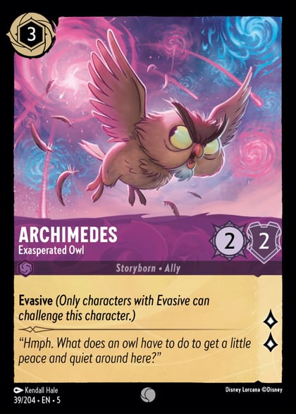 Archimedes - Exasperated Owl, Shimmering Skies 39/204