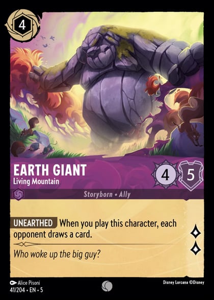 Earth Giant - Living Mountain, Shimmering Skies 41/204