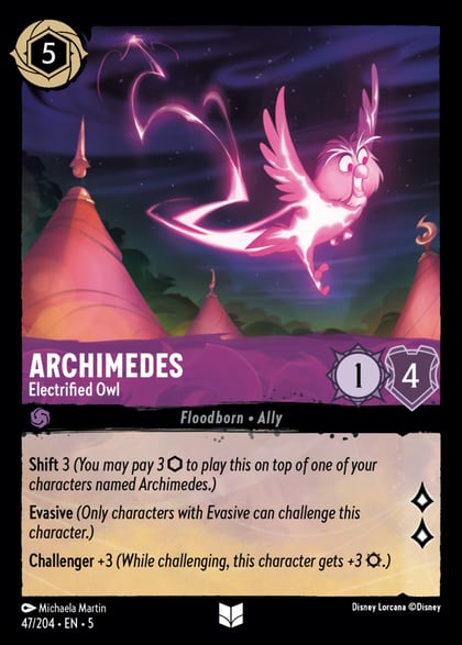Archimedes - Electrified Owl, Shimmering Skies 47/204