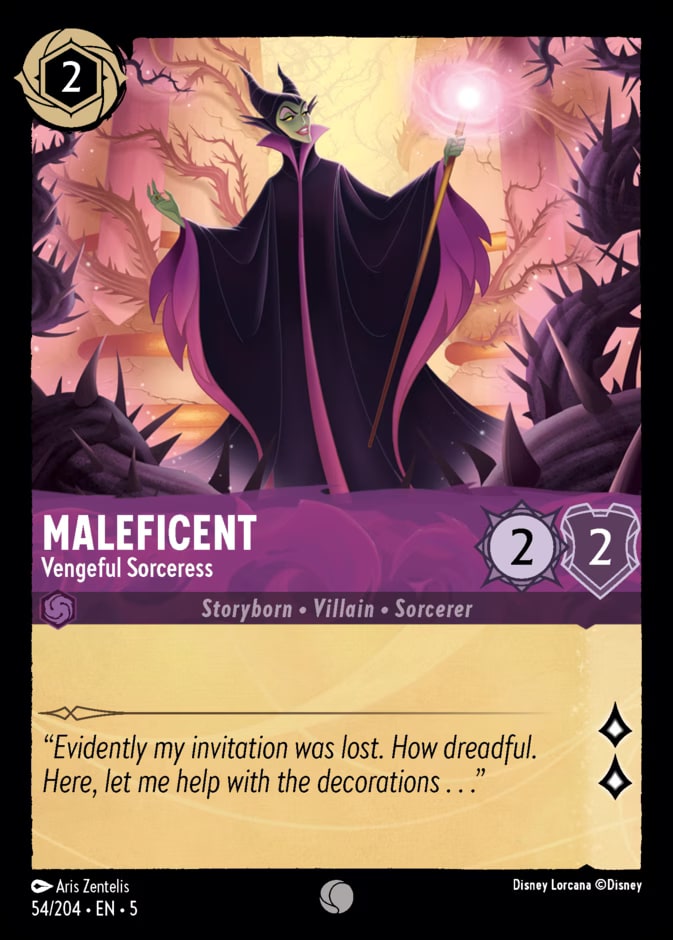 Maleficent - Vengeful Sorceress, Shimmering Skies 54/204