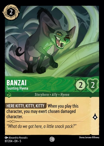 Banzai - Taunting Hyena, Shimmering Skies 87/204