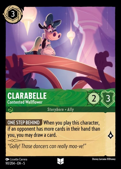 Clarabelle - Contented Wallflower, Shimmering Skies 90/204