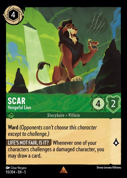 Scar - Vengeful Lion, Shimmering Skies 93/204