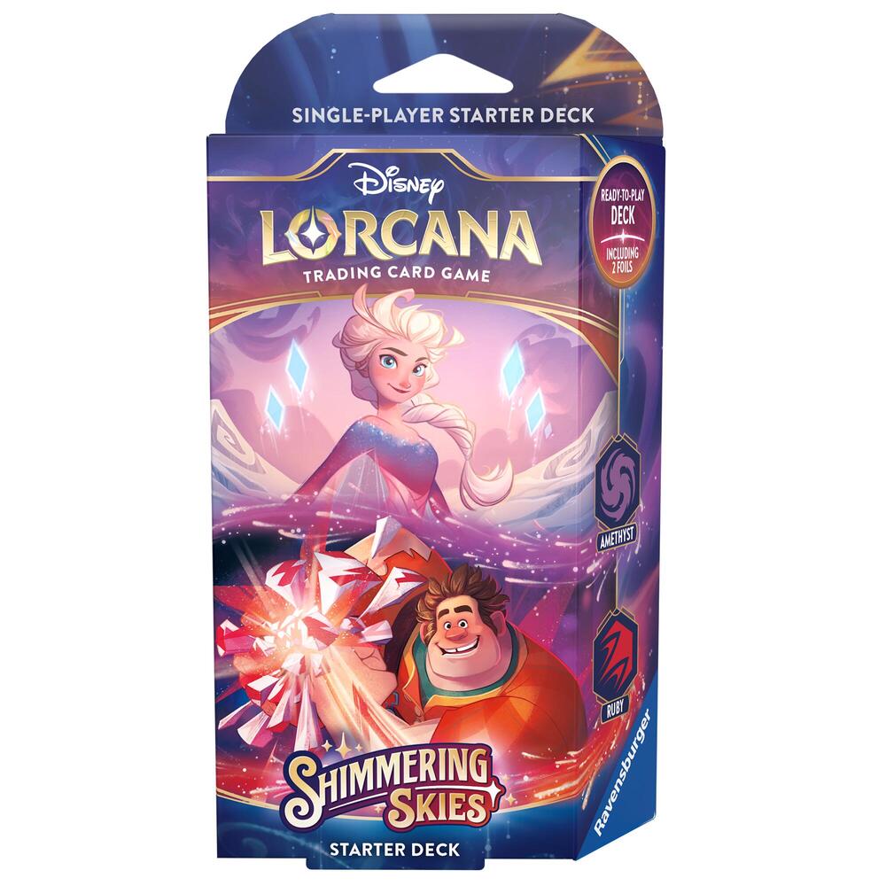 Disney Lorcana: Shimmering Skies Starter Deck (Amethyst & Ruby), Shimmering Skies P555144