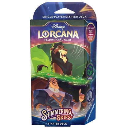 Disney Lorcana: Shimmering Skies Starter Deck (Emerald & Steel), Shimmering Skies P555145