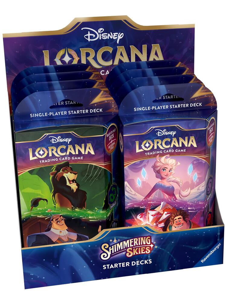 Disney Lorcana: Shimmering Skies Starter Deck Display, Shimmering Skies P555146