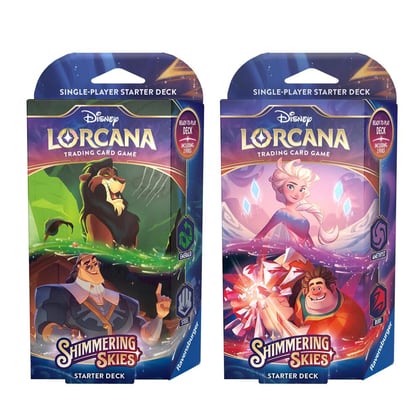 Disney Lorcana: Shimmering Skies Starter Deck [Set of 2], Shimmering Skies P555147