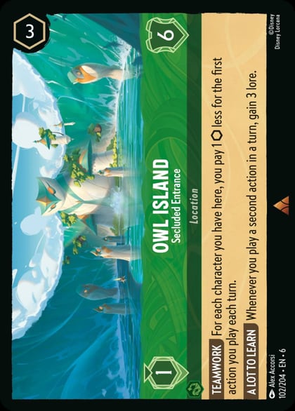 Owl Island - Secluded Entrance, Azurite Sea 102/204
