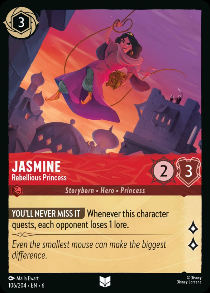 Jasmine - Rebellious Princess, Azurite Sea 106/204