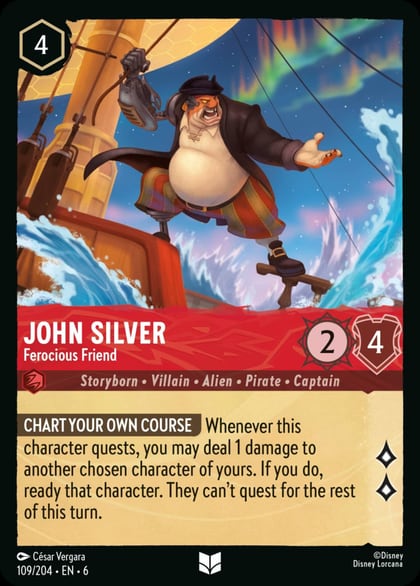 John Silver - Ferocious Friend, Azurite Sea 109/204
