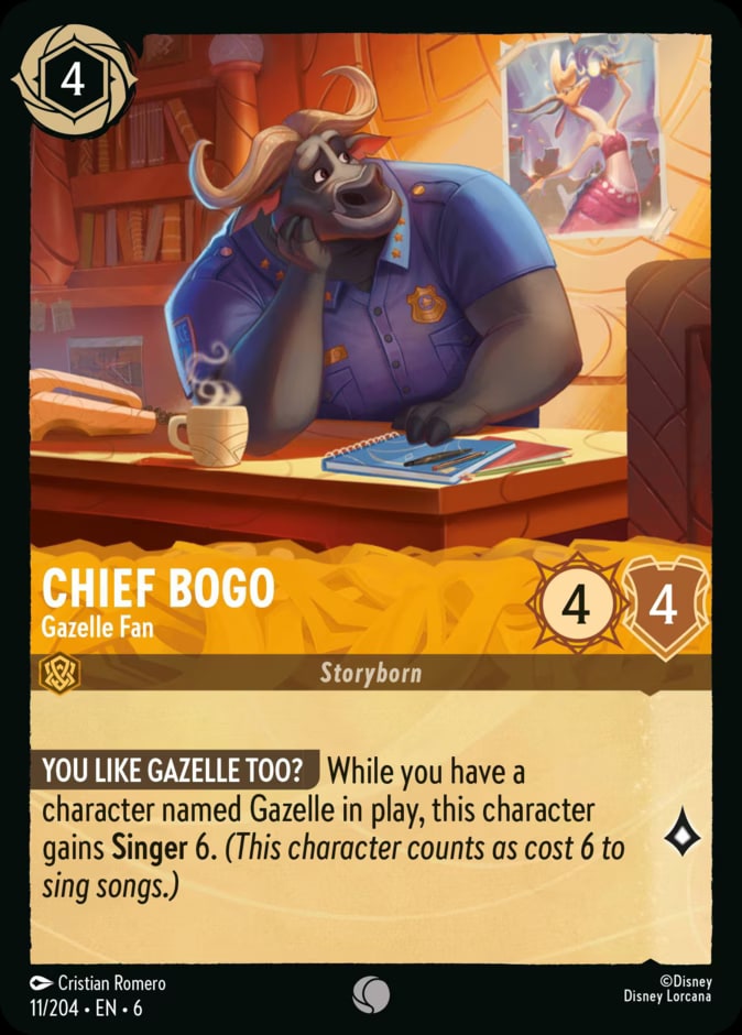 Chief Bogo - Gazelle Fan, Azurite Sea 11/204