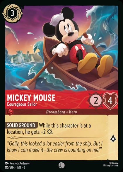Mickey Mouse - Courageous Sailor, Azurite Sea 115/204