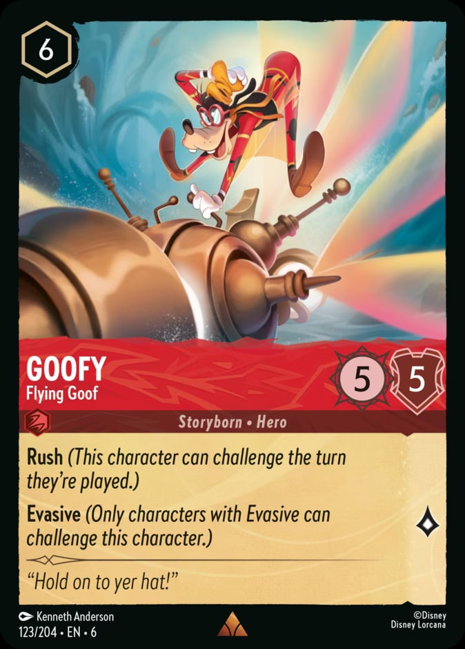 Goofy - Flying Goof, Azurite Sea 123/204