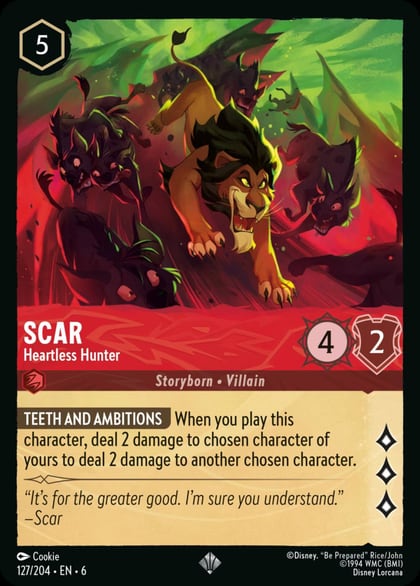 Scar - Heartless Hunter, Azurite Sea 127/204