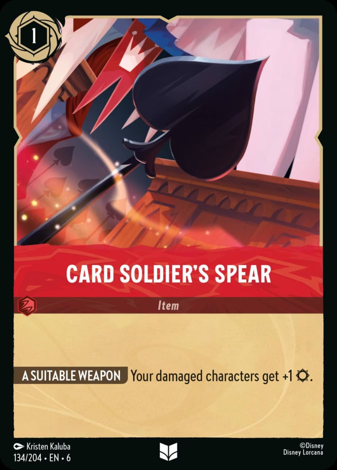 Card Soldier's Spear, Azurite Sea 134/204