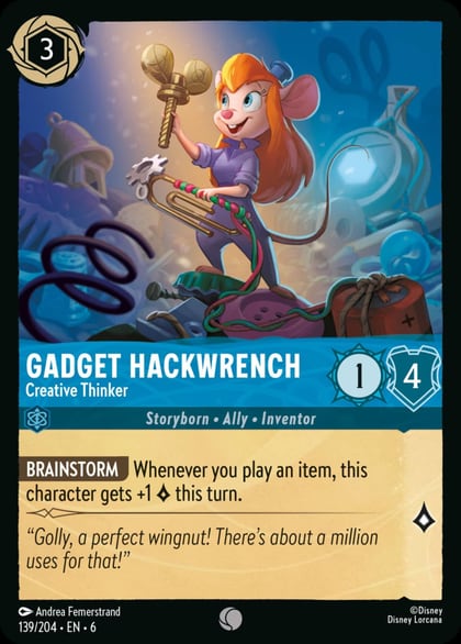 Gadget Hackwrench - Creative Thinker, Azurite Sea 139/204