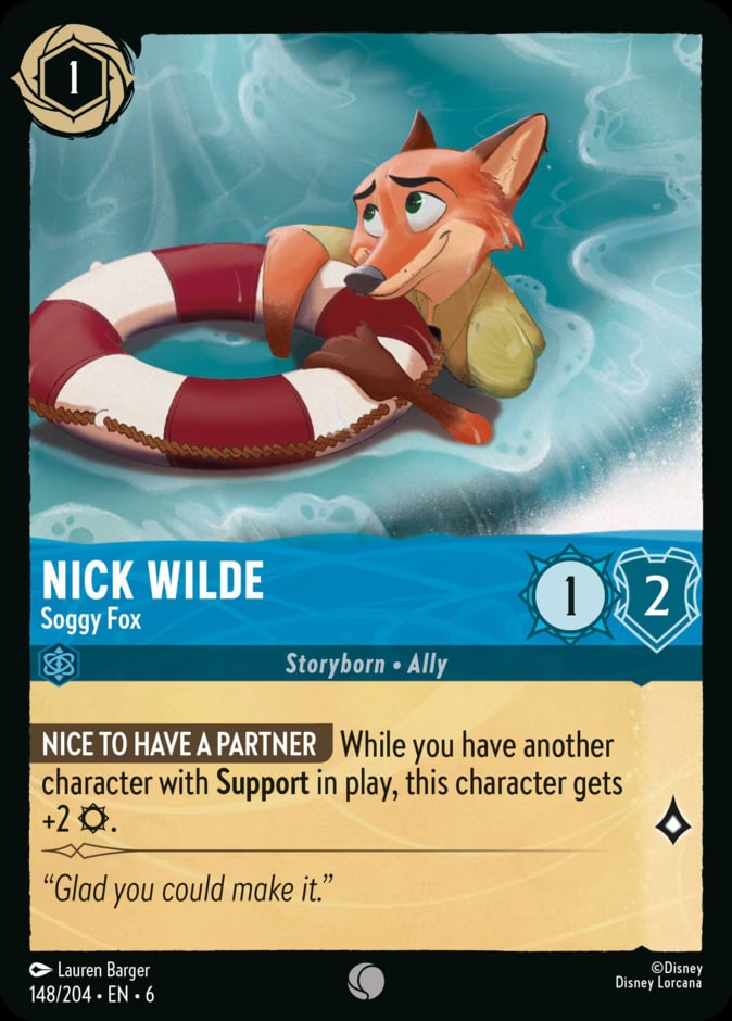 Nick Wilde - Soggy Fox, Azurite Sea 148/204
