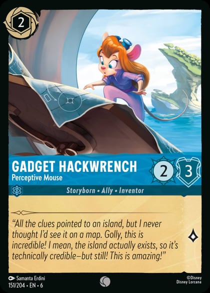 Gadget Hackwrench - Perceptive Mouse, Azurite Sea 151/204