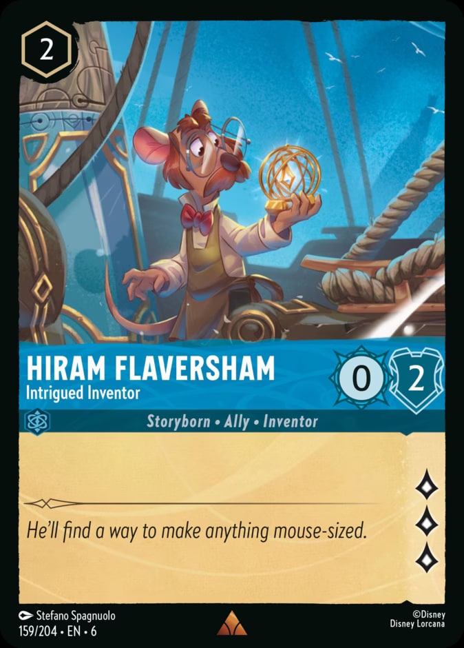 Hiram Flaversham - Intrigued Inventor, Azurite Sea 159/204