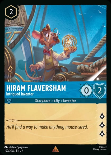 Hiram Flaversham - Intrigued Inventor, Azurite Sea 159/204