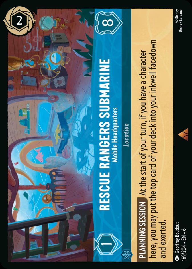Rescue Rangers Submarine - Mobile Headquarters, Azurite Sea 169/204