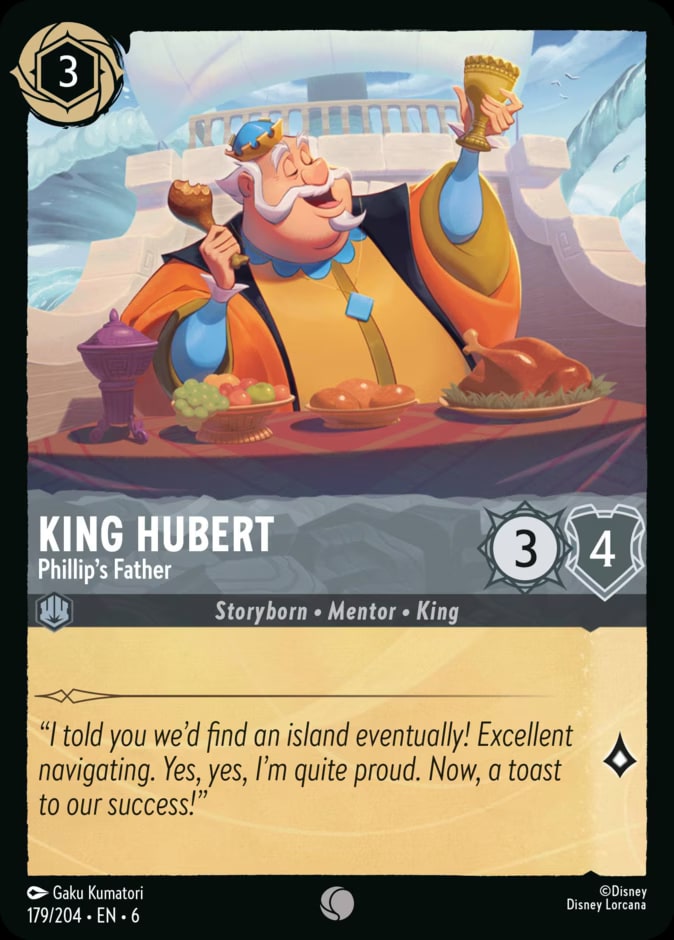King Hubert - Phillip's Father, Azurite Sea 179/204