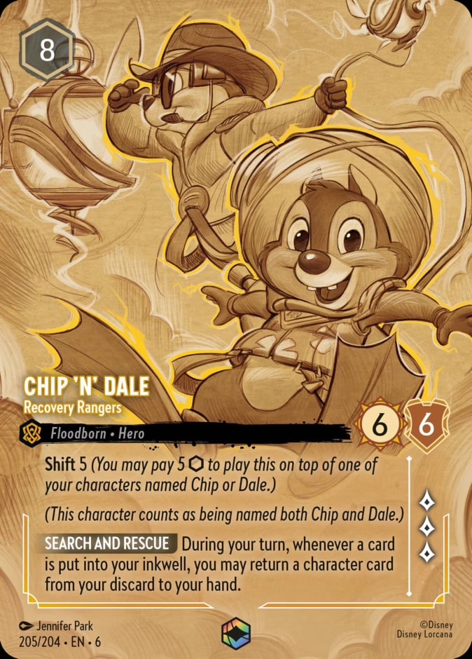 Chip 'n' Dale - Recovery Rangers (Enchanted), Azurite Sea 205/204