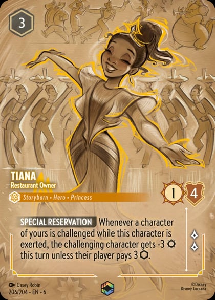 Tiana - Restaurant Owner (Enchanted), Azurite Sea 206/204