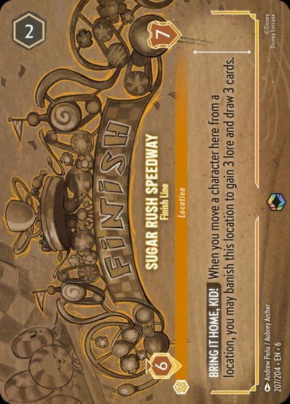 Sugar Rush Speedway - Finish Line (Enchanted), Azurite Sea 207/204