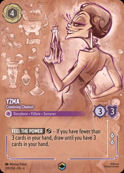 Yzma - Conniving Chemist (Enchanted), Azurite Sea 209/204