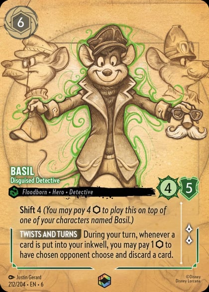 Basil - Disguised Detective (Enchanted), Azurite Sea 212/204